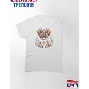 Funny Tiny Dog With Glasses Classic Tshirt